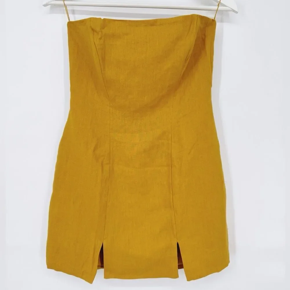 Free People Rumer Harper‎ Linen Mini Dress XS NWT - Picture 2 of 8